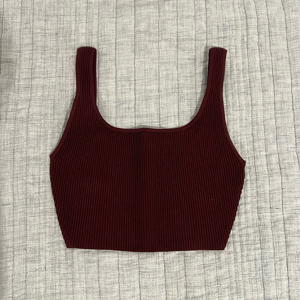 Aritzia Babaton Sculpt Knit Squareneck Tank